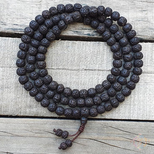 Black Rudraksha mala