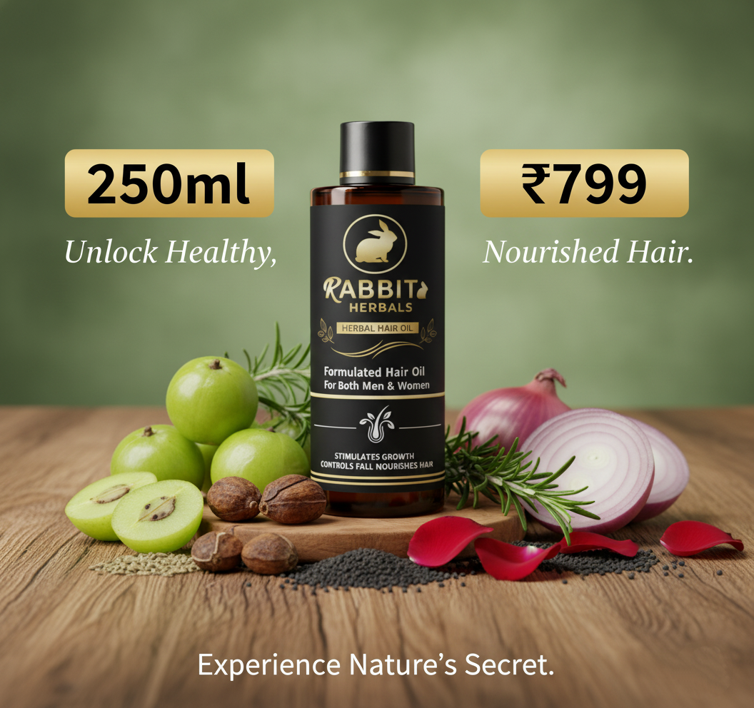 Garuda Rabbit Herbal Hair Oil – 100% Stronger, Healthier Growth