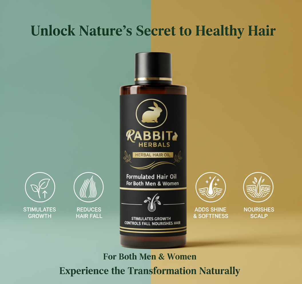 Garuda Rabbit Herbal Hair Oil – 100% Stronger, Healthier Growth