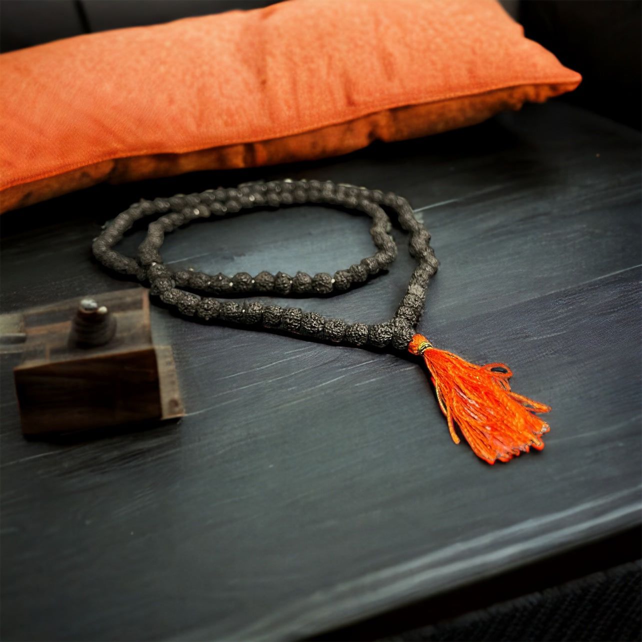Black Rudraksha mala
